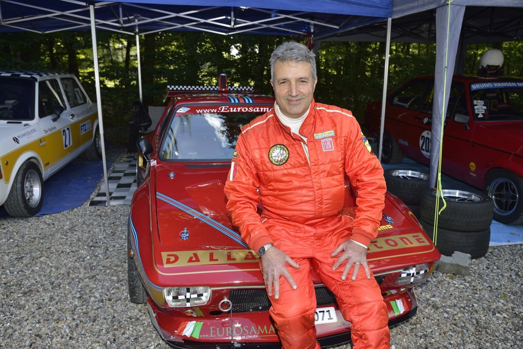 Vincenzo Santangelo fra Hinnerup er blandt topfavoritterne i sin Fiat X1/9 Dallara fra 1973
(Foto: Michael Eisenberg)
